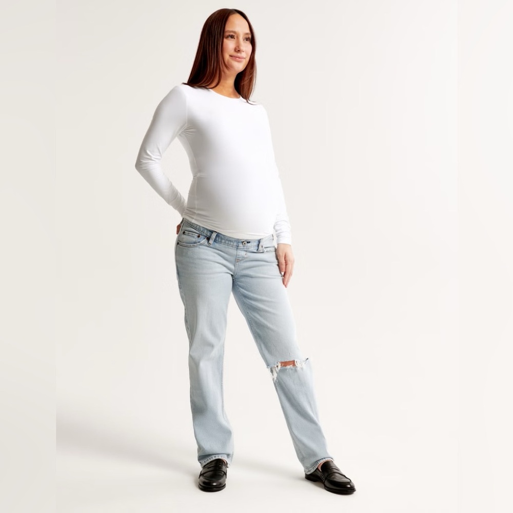 Abercrombie & Fitch Light Blue Straight Leg Jeans